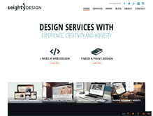 Tablet Screenshot of 1eightydesign.com